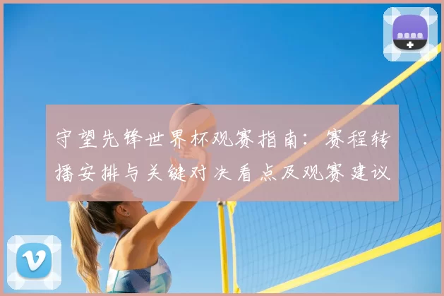 守望先锋世界杯观赛指南：赛程转播安排与关键对决看点及观赛建议